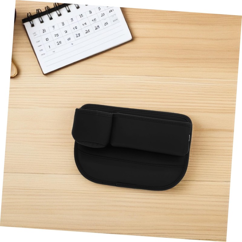 Ciieeo 2pcs Car Gap Filler Organizer Durable PU Pocket Cup