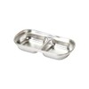 Pearl Metal Corporation Dishware, Divider Plate, 2-piece Set, Stainless Steel,