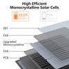 Solar Charger 110W Portable Solar Panel, IP67 Waterproof Foldable Solar