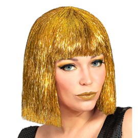 Widmann 01508 – Wig Glitzy Vegas, Gold, Carnival, Theme Party