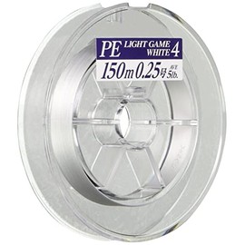 YAMATOYO PE Line PE Light Game 150 m 0.25 5 lb 4 Pieces, White