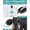 Pawfly 2 Pack Vertical 2-Card Badge Holder with Thumb Slots