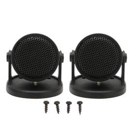 2pcs Dome Tweeter Car Audio Speaker Black 20W Loudspeaker Universal for Automobile