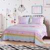 Greenland Home Polka Dot Stripe Quilt Set, Queen, Pink