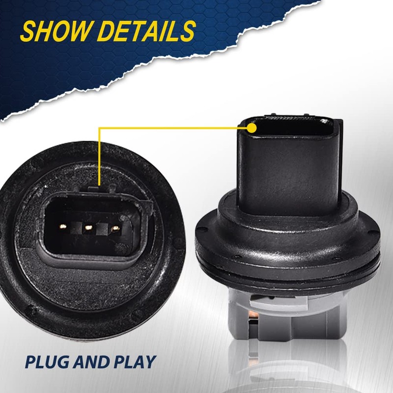 PIT66 2PCS Front Part Turn Signal Light Bub Plug Socket,