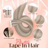 Elailite Tape in Hair Extensions Human Hair Thick Real Remy