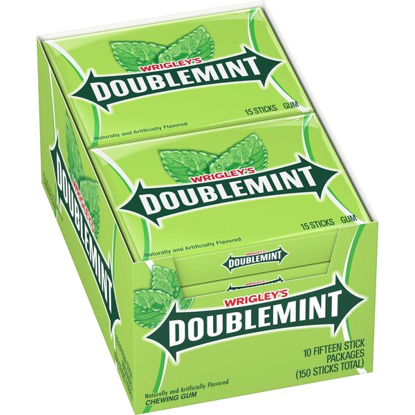 Wrigley's Doublemint Gum - [2] 10 Ct. - 15 Stick Packs