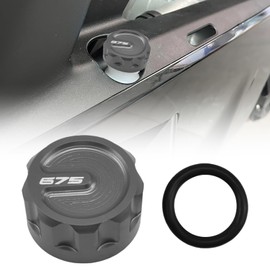 XIDAODIT For 675SR-R 675SR 675 SRR 675NK 675 NK Motorcycle Coolant Reservoir Cap Engine Radiator Coolant Tank Cover(Gray)