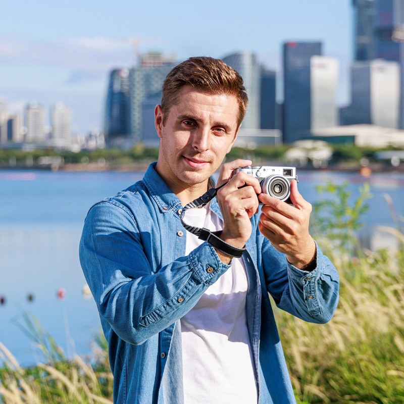 JJC Universal Camera Hand Strap, silver grey