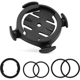 Compatible for COOSPO BC107 Mount, Out-Front Bike Computer Mount Compatible with Garmin,Wahoo,XOSS Bike Computer, Out Front Bracket Plastic Bike Computer Mount Adapter Base (2 pack-Black+Black)