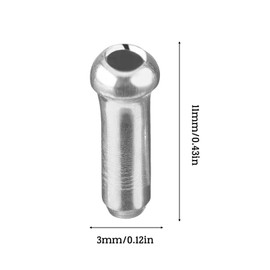 60 Pcs Bike Cables End Caps,Bike Brake Cable Caps,Bike Cable End Crimp,Bike Cabl-e Crimps for Mountain Bicycle Road Bike