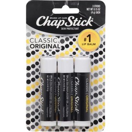 ChapStick Classic Original - Tubos de bálsamo labial, cuidado de labios, 0.15 onzas (paquete de 3)