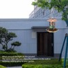 Solar Bird Feeder for Outdoors Hanging Exquisite Hollow Pattern Waterproof
