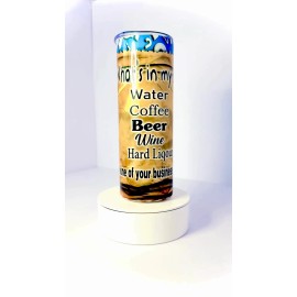 Handmade 20 oz Mystery Cup Stainless Steel Tumbler with Lid, Straw