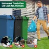 Gadgetzan 1 Pack Metal Double Claw Trash Can Lid Lock