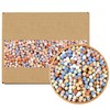 Clay Pebbles Gardening Ceramsite, Orchid Hydroponic Grow Media, Multicolor Ceramsite Balls Horticultural Plant Top-Dressing Decorative Rocks for Drainage Water, Purification, Cultivation, 2lb