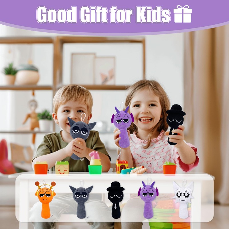 Sprunki Plush Toys for Kids, Incredibox Sprunki Birthday Decoration Plushies