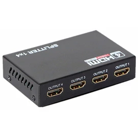Moyishi HDMI Splitter 1X4 4 Port Hub Repeater Amplifier v1.4 3D 1080p 1 in 4 out