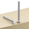 M10-1.5 x 90mm (6 pcs) Flanged Hex Bolts, 304 Stainless