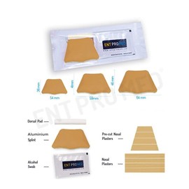 External Nasal Splint Aluminium - Beige Colour - a Kit, Post Nasal Surgery, Rhinoplasty, Septoplasty, ENT Product. (Medium 41mm x 59mm)