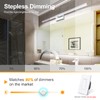 VOLISUN Modern Over Mirror Chrome Bar Vanity Light - Dimmable