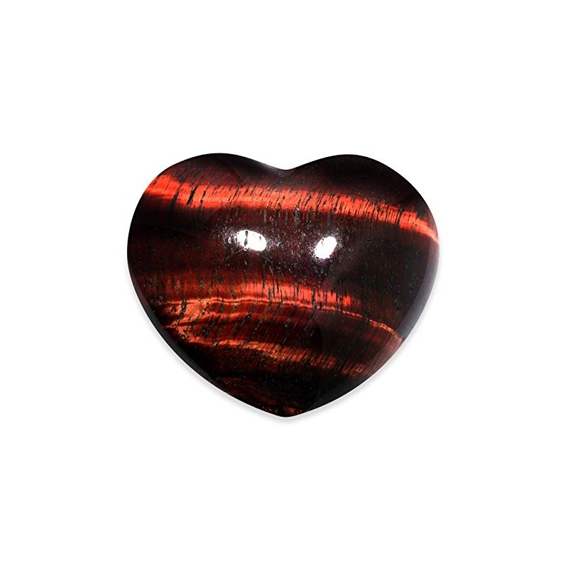 Crystal Heart Red Tiger Eye 4.5cm