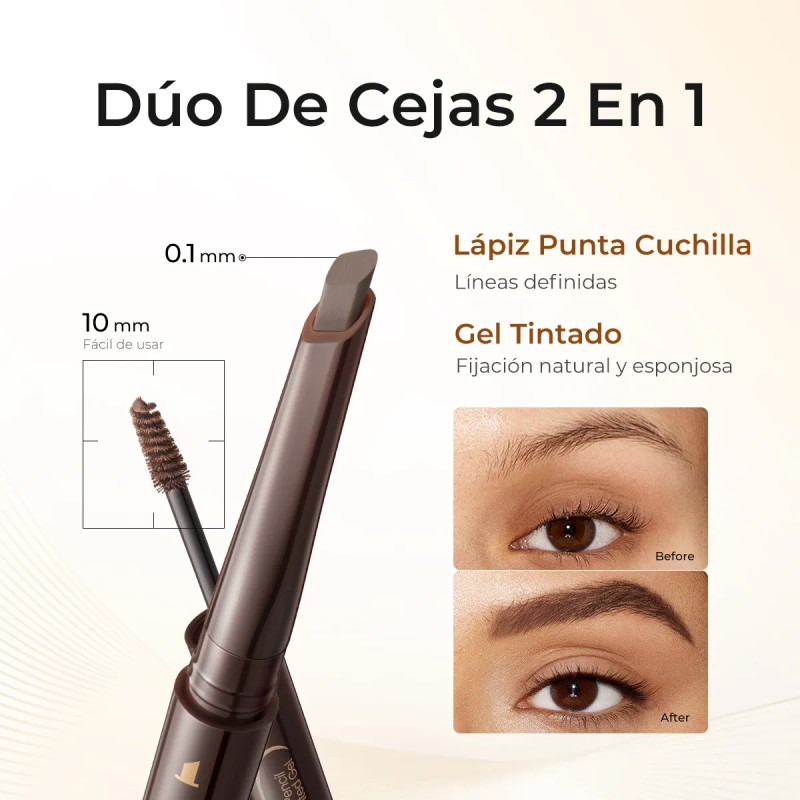 Sace Lady Lápiz Y Gel De Cejas 2 En 1