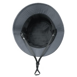 Zylioo UV Protection Breathable Fishing Hat,Adjustable Water Repellent Bucket Hat,Summer Outdoor Hiking Safari Sun Hat Gray