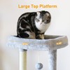 KIYUMI Cat Tree Cat Tower Condo with Sisal Scratching Post