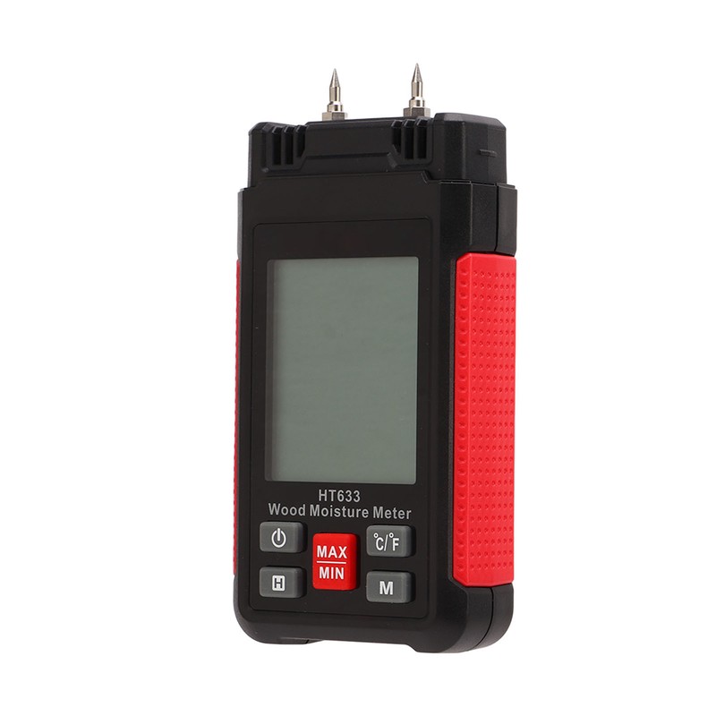 Wood Moisture Meter Multifunctional Digital Moisture Detection Tester for Firewood