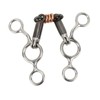 Topyond Stainless Steel Brass Toggle Ring Snaffle, 145 mm Mouthpiece,