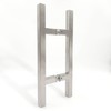 NovaNectar Square Ladder Pull Back-to-Back Handle, 304 Stainless Steel Bathroom