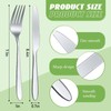 Nuenen 100 Pieces Stainless Steel forks and knives Dinner Flatware