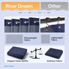 River Dream Heavyweight No Hooks Required Dotted Waffle Weave Shower