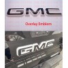 Auto Rear GMC Black White Emblem Overlay 2019-2022 Sierra 1500