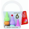 Aozora Baby Color Stackable Crayon Bit - 6 Pastel Color