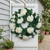 27" Hydrangea Wreath for Front Door – All-Season Wedding Décor