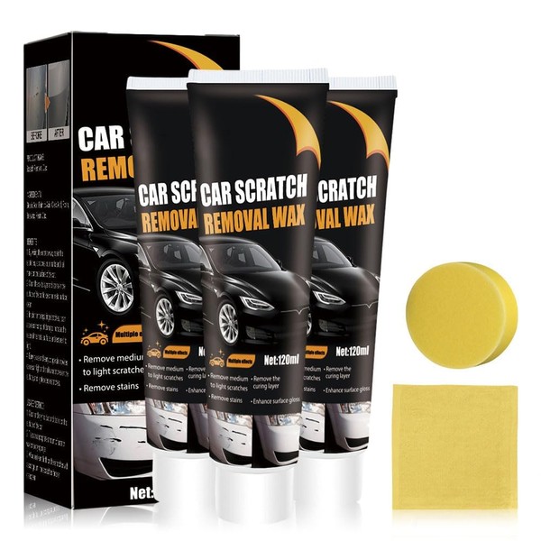 Car Scratch Remover Kit, 2025 Upgraded Polishing Wax & Buffer