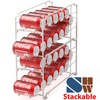 Simple Houseware Stackable Beverage Soda Can Dispenser Organizer Rack, White