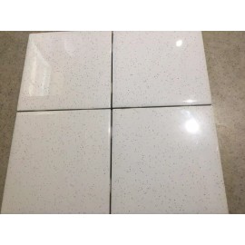 American Olean / Dal Tile 4 1/4" Ceramic Tile  White w/ Black Speckled Speckles