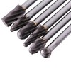 6pcs Tungsten Carbide Aluminum Rotary Files Burr Set 6mm Shank