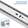 12 inch Drawer Slides Soft Close 6 Pairs (12pcs) Full