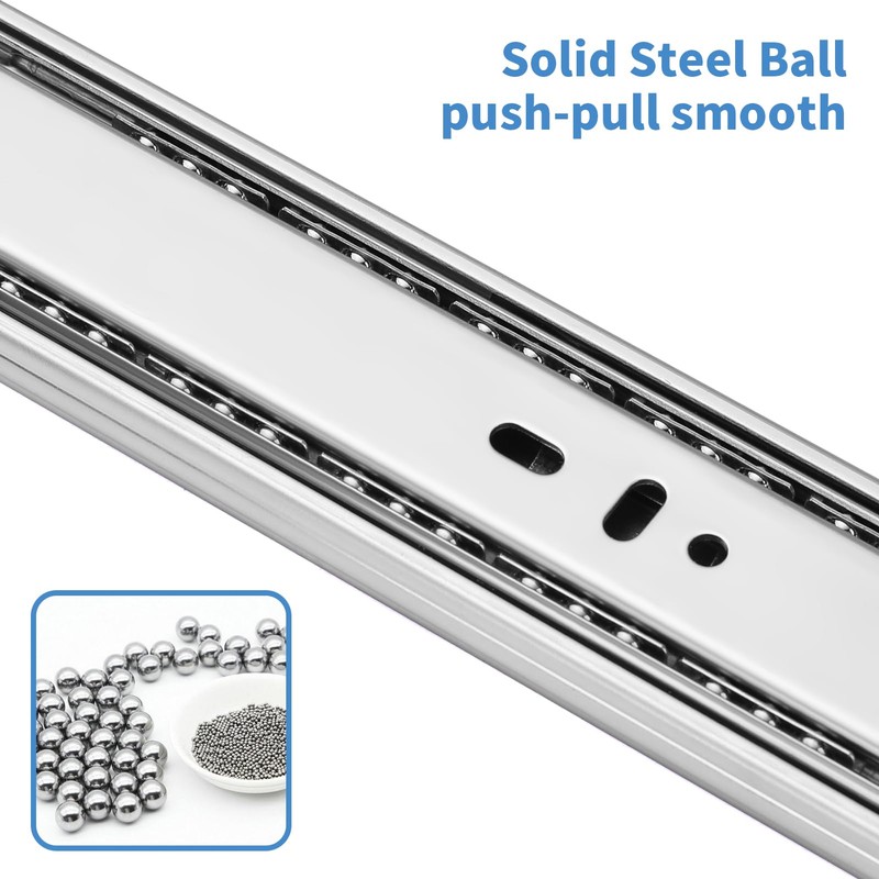 12 inch Drawer Slides Soft Close 6 Pairs (12pcs) Full