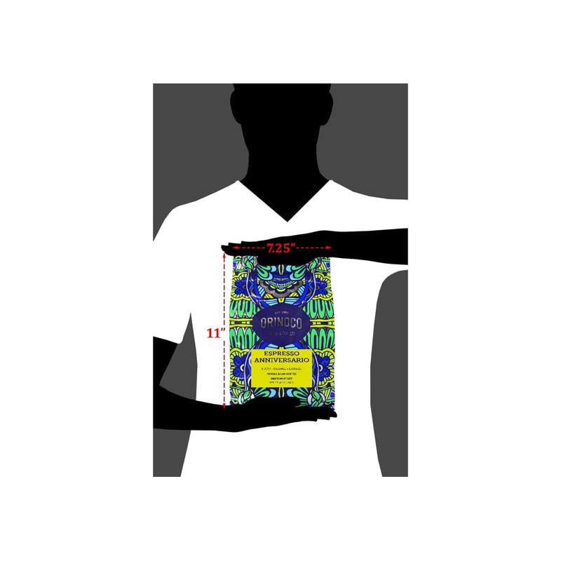 Orinoco Espresso Anniversario 2.5lb bag, Medium Roast, Whole Bean Coffee,