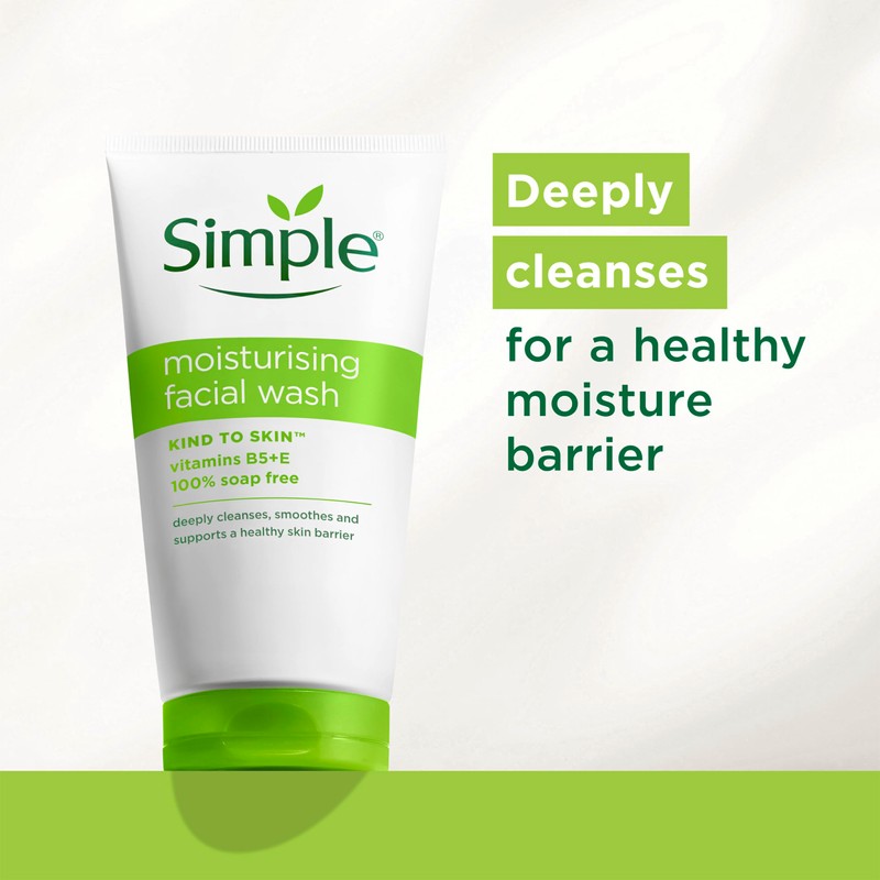 Simple Simple Kind to Skin Moisturising Facial Wash 150 ml