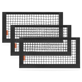 TrunkExpert, Universal Mesh Bag with Velcro 20cm x 40cm Organizer Bag Multipurpose Fixing Back Seat Wall Storage Organizer with Velcro Car Accessories Pack of 3