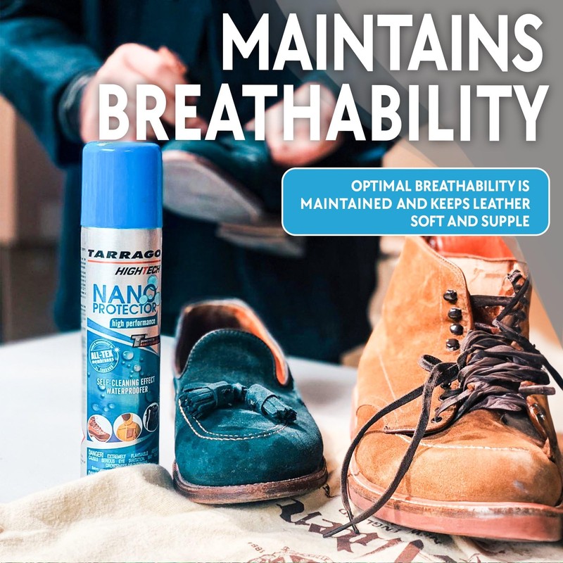 Tarrago Nano Shoe Protector Spray | 6.5oz | Waterproof &