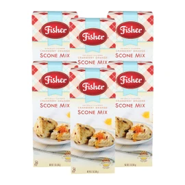 Fisher Scone Mix, Cranberry Orange, 12 OZ (Pack of 6)