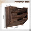 RattanView 3 Wall Wood File Organizer Hanging File Organizer for