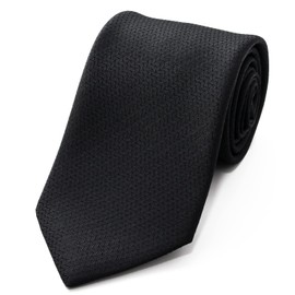 FORMAL Formal Necktie, Made in Japan, 100% Silk, Ceremonial Occasions, Black, black-03